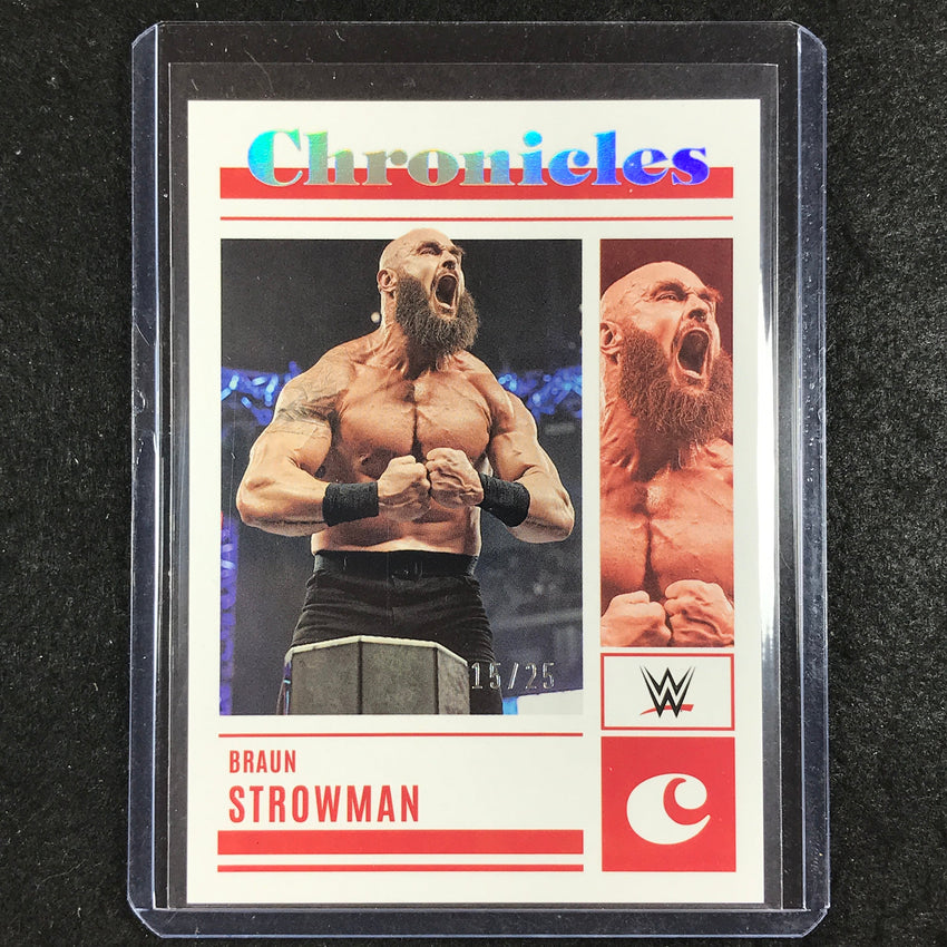 2023 Chronicles WWE BRAUN STROWMAN Chronicles Holo Silver 15/25
