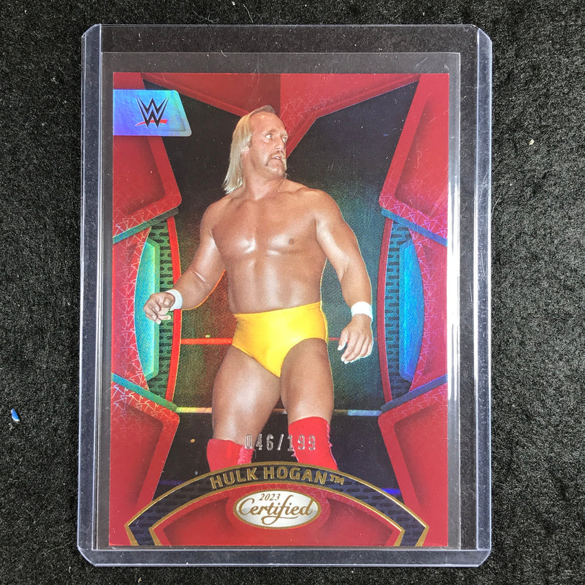 2023 Chronicles WWE HULK HOGAN Certified Red 46/199 #206