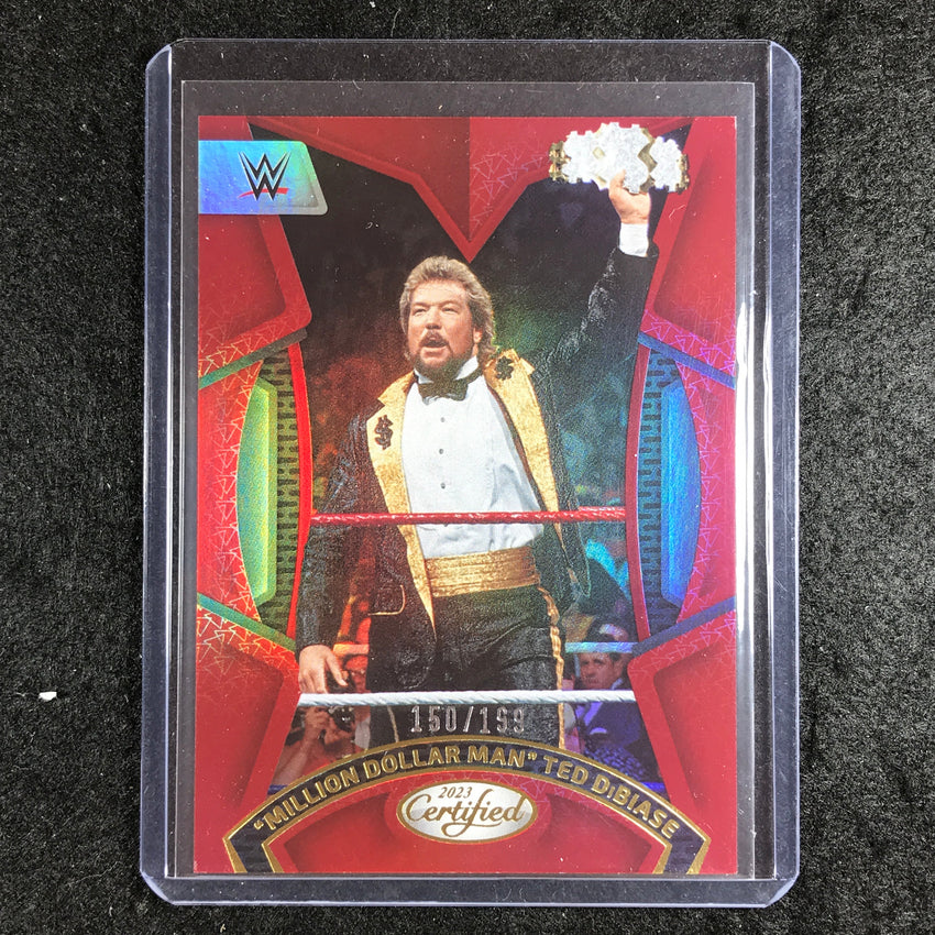 2023 Chronicles WWE MILLION DOLLAR MAN TED DIBIASE Certified Red 150/199 #207