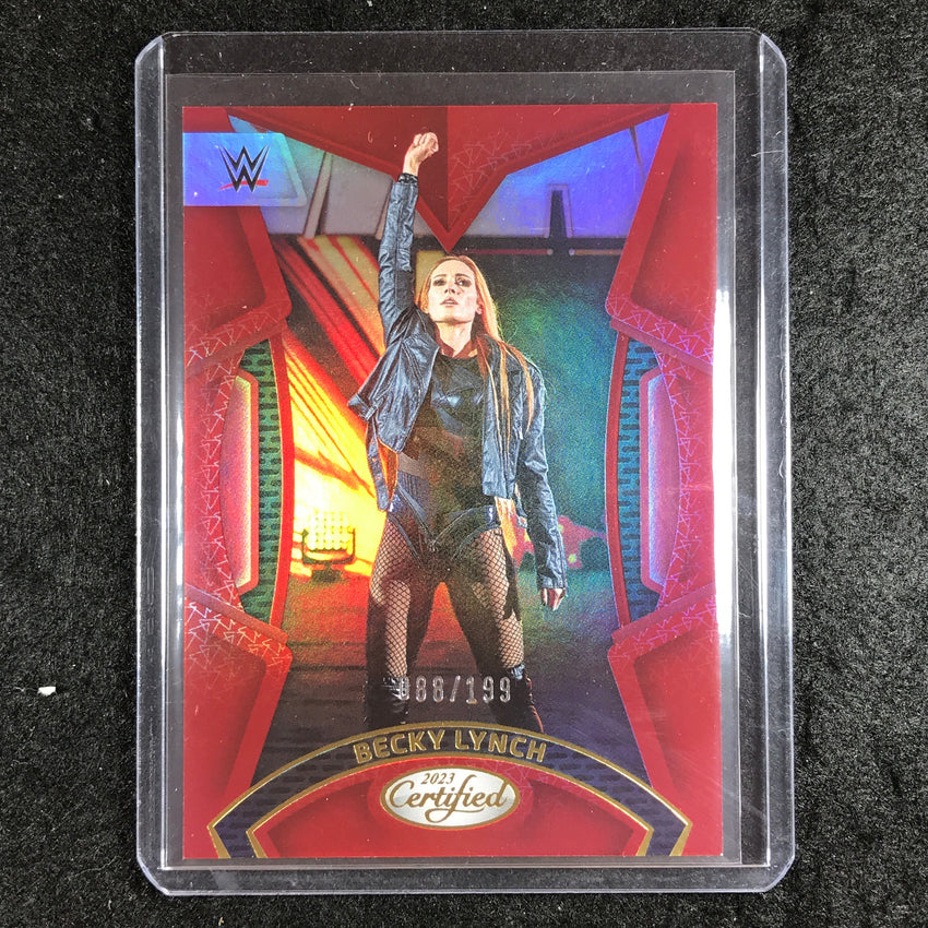 2023 Chronicles WWE BECKY LYNCH Certified Red 88/199 #211