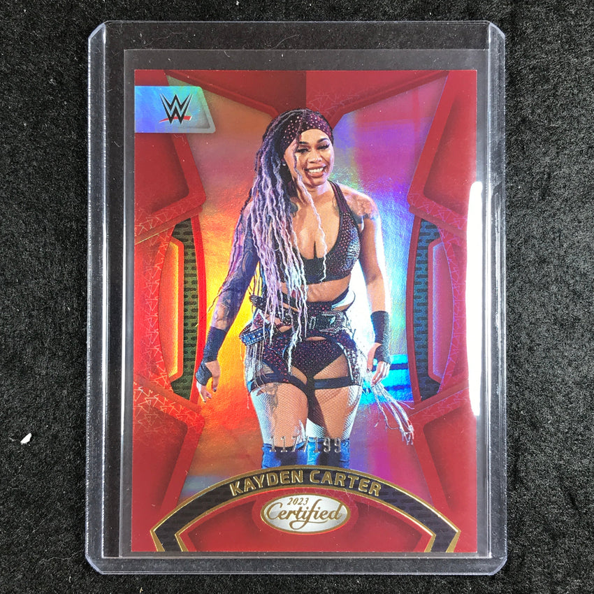 2023 Chronicles WWE KAYDEN CARTER Certified Red 117/199 #212