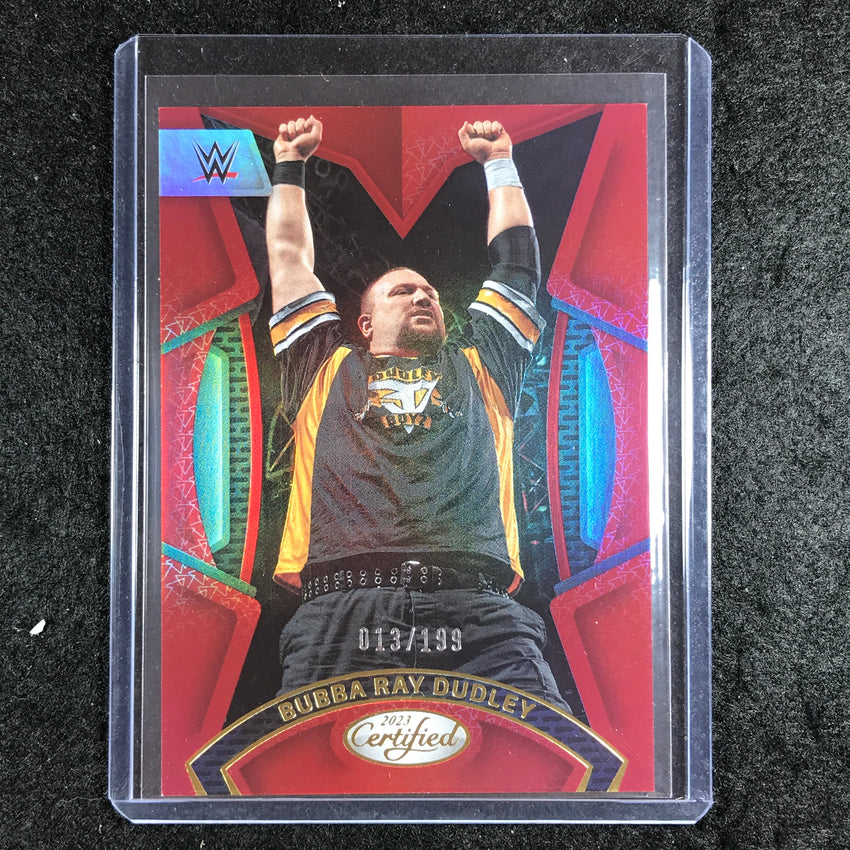 2023 Chronicles WWE BUBBA RAY DUDLEY Certified Red 13/199 #213