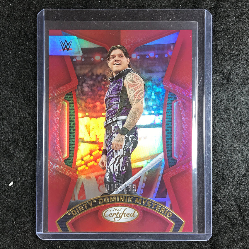 2023 Chronicles WWE DIRTY DOMINIK MYSTERIO Certified Red 15/199 #215