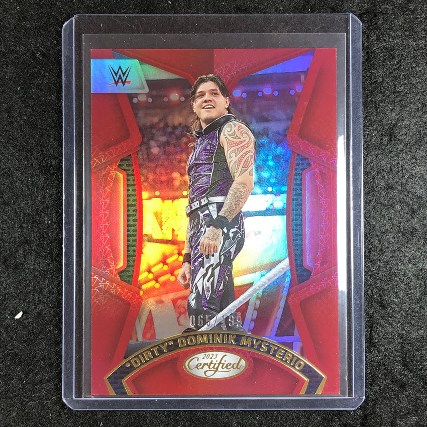 2023 Chronicles WWE DIRTY DOMINIK MYSTERIO Certified Red 65/199 #215