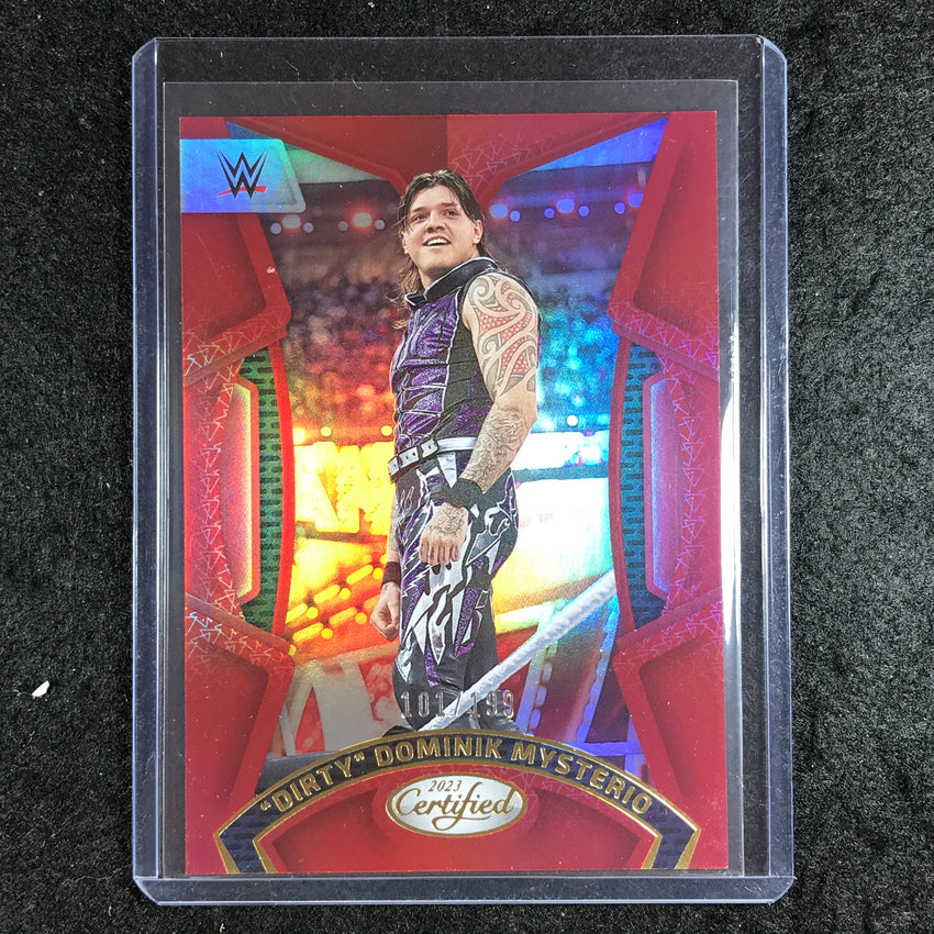 2023 Chronicles WWE DIRTY DOMINIK MYSTERIO Certified Red 101/199 #215