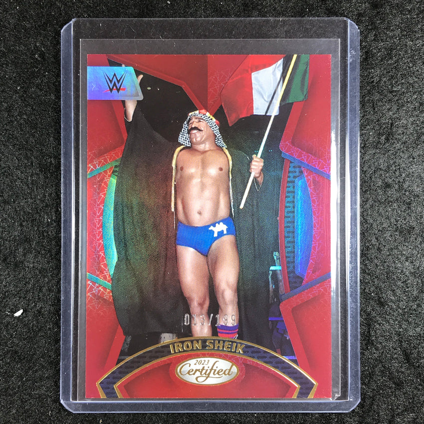 2023 Chronicles WWE IRON SHEIK Certified Red 13/199 #216