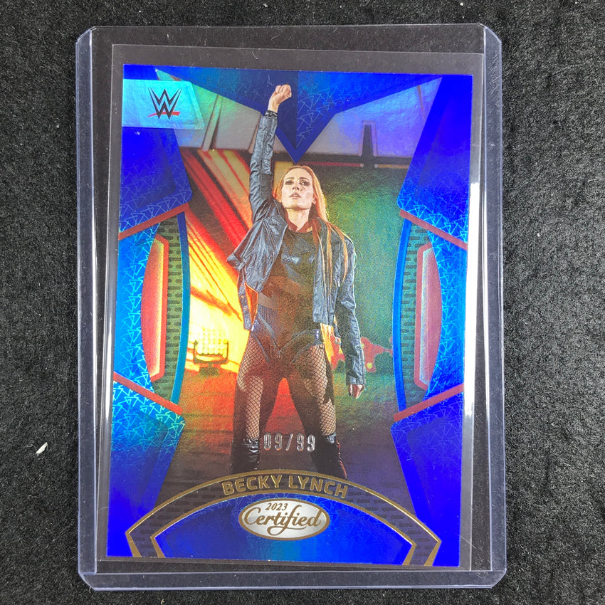 2023 Chronicles WWE BECKY LYNCH Certified Blue 9/99