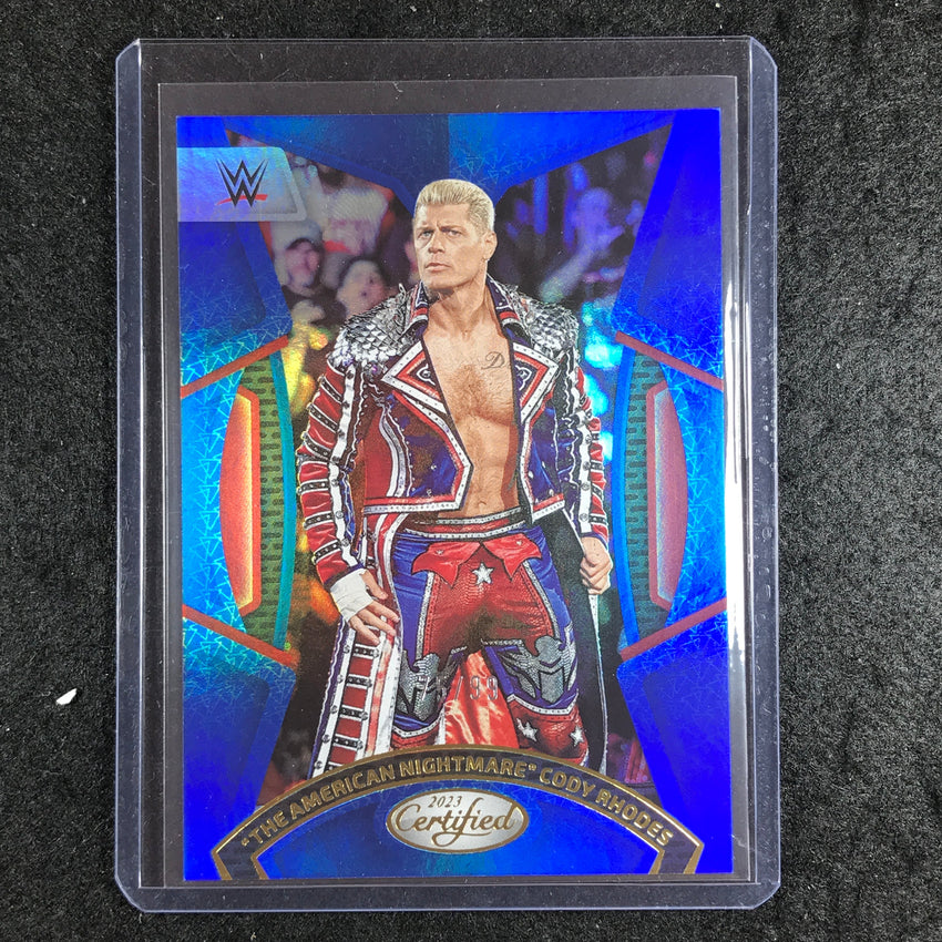 2023 Chronicles WWE THE AMERICAN NIGHTMARE CODY RHODES Certified Blue 75/99