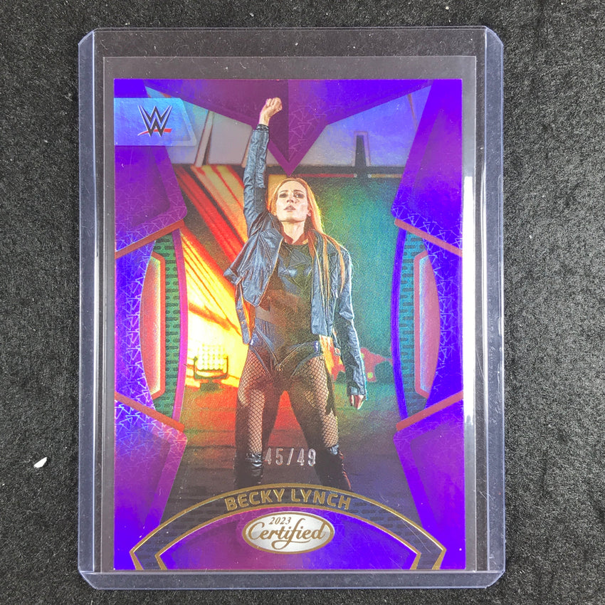 2023 Chronicles WWE BECKY LYNCH Certified Purple 45/49