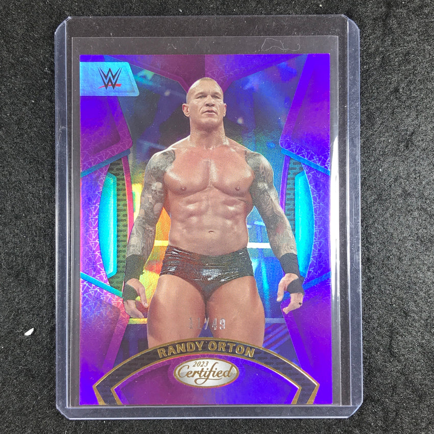 2023 Chronicles WWE RANDY ORTON Certified Purple 11/49