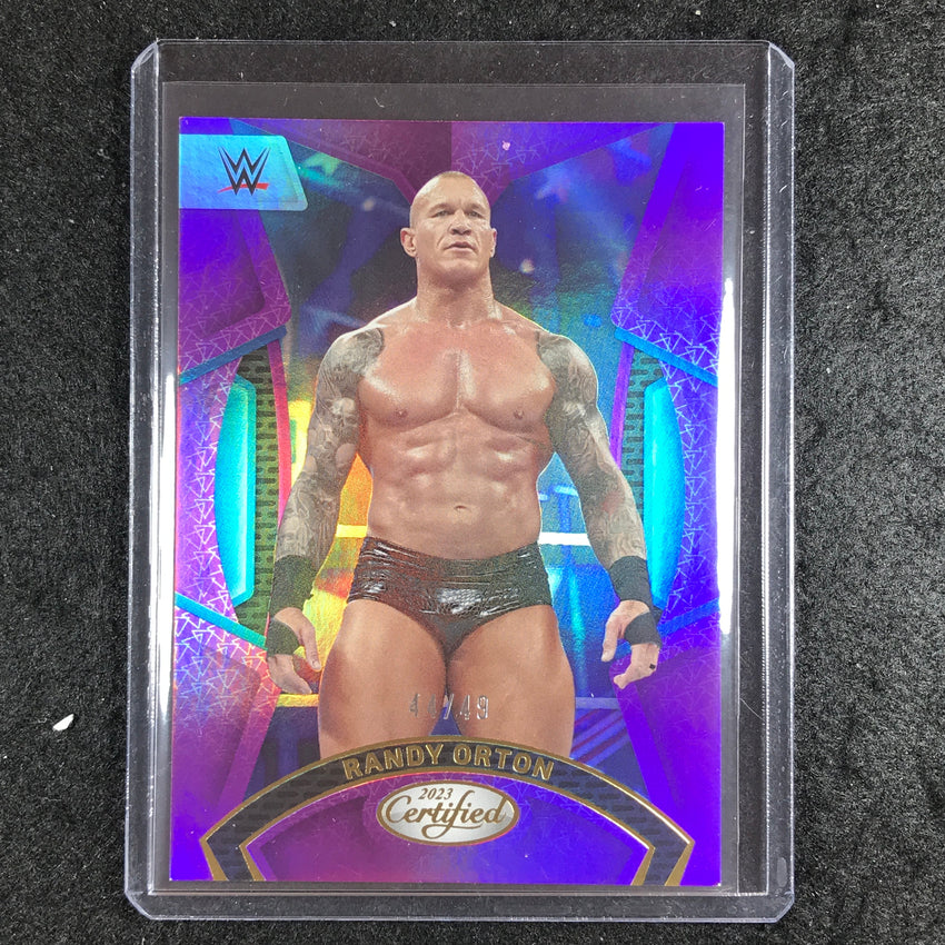 2023 Chronicles WWE RANDY ORTON Certified Purple 44/49