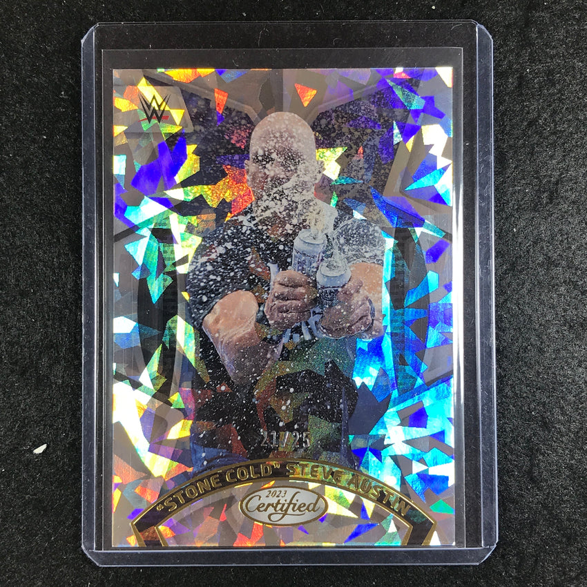2023 Chronicles WWE STONE COLD STEVE AUSTIN Certified Cracked Ice 21/25
