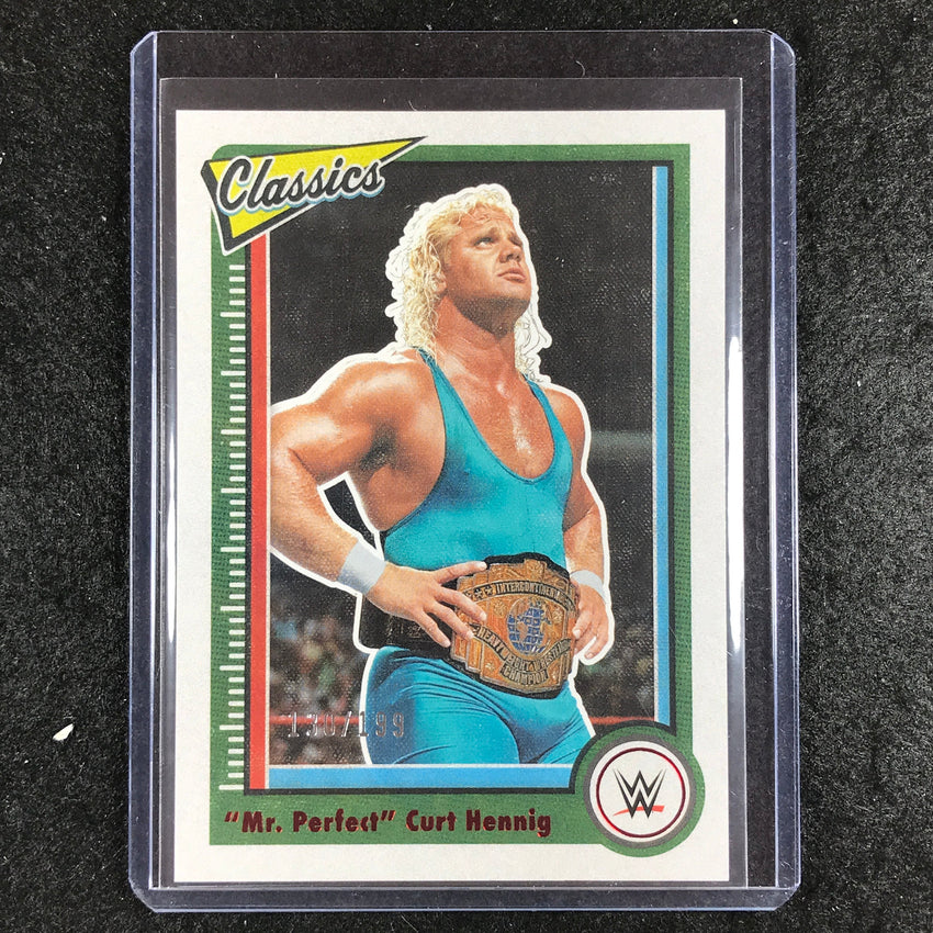 2023 Chronicles WWE MR. PERFECT CURT HENNIG Classics Red 130/199 #150