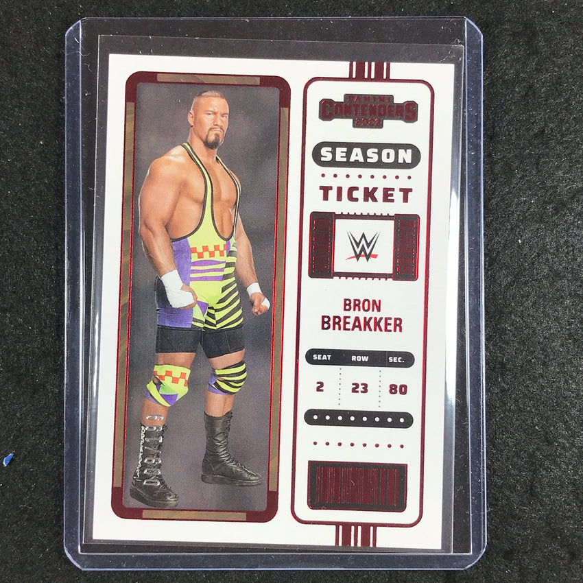 2023 Chronicles WWE BRON BREAKKER Contenders Season Ticket Red 9/199