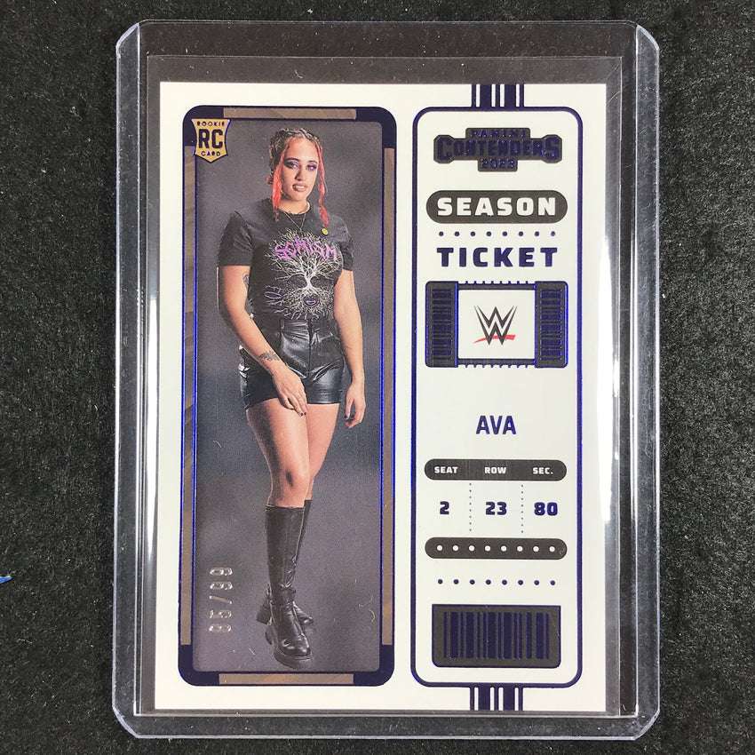 2023 Chronicles WWE AVA Contenders Season Ticket Rookie Blue 85/99