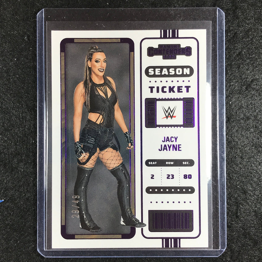 2023 Chronicles WWE JACY JAYNE Contenders Season Ticket Purple 29/49