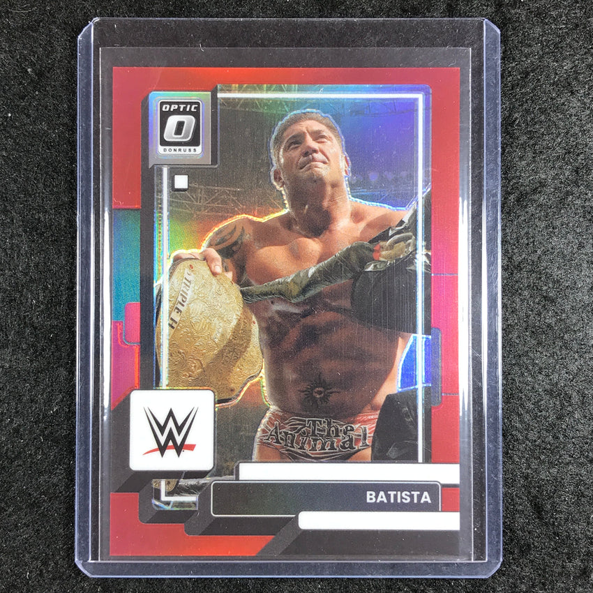 2023 Chronicles WWE BATISTA Donruss Optic Red 23/199 #353