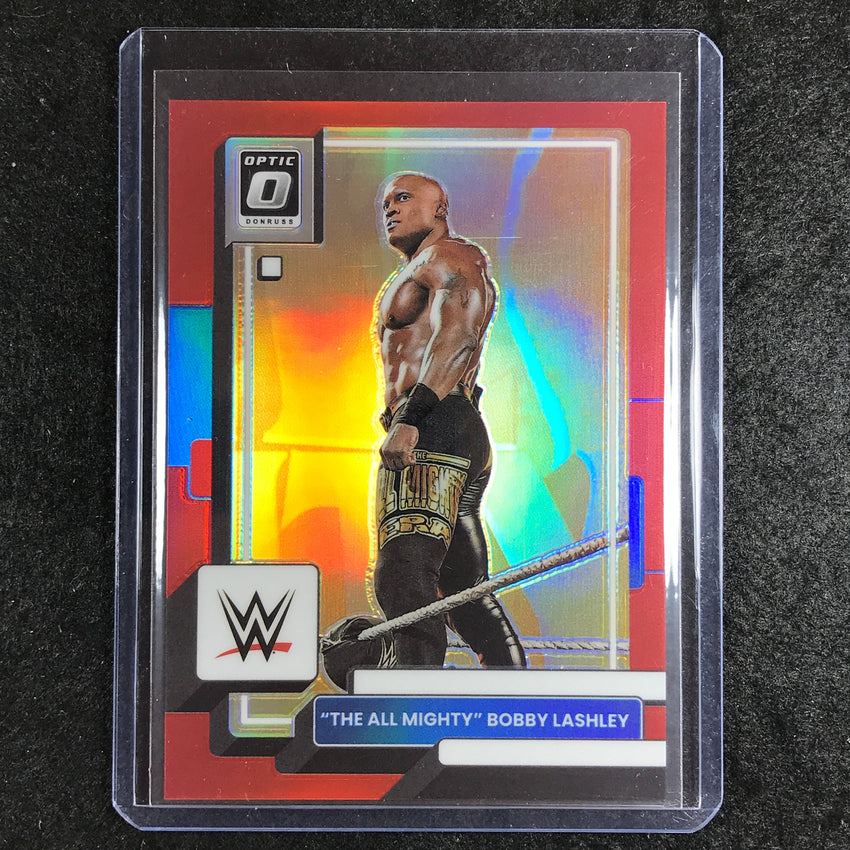 2023 Chronicles WWE THE ALL MIGHTY BOBBY LASHLEY Donruss Optic Red 91/199 #354