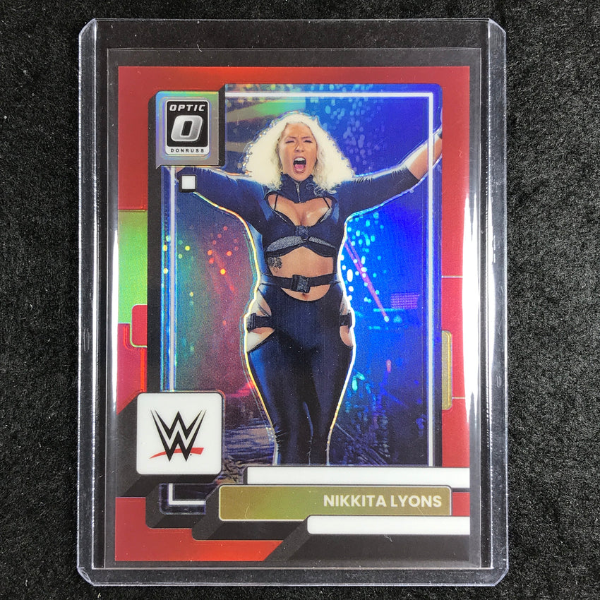 2023 Chronicles WWE NIKKITA LYONS Donruss Optic Red 109/199 #369