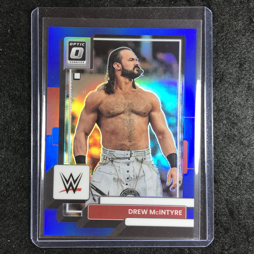 2023 Chronicles WWE DREW MCINTYRE Donruss Optic Blue 42/99