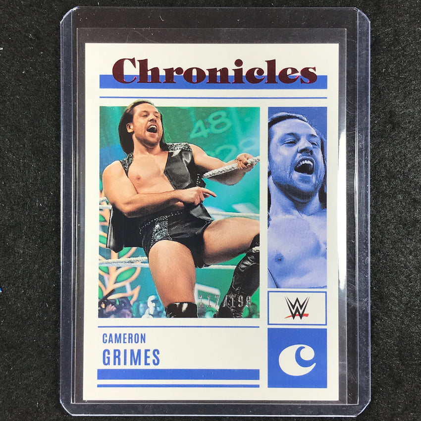 2023 Chronicles WWE CAMERON GRIMES Chronicles Red 117/199 #33