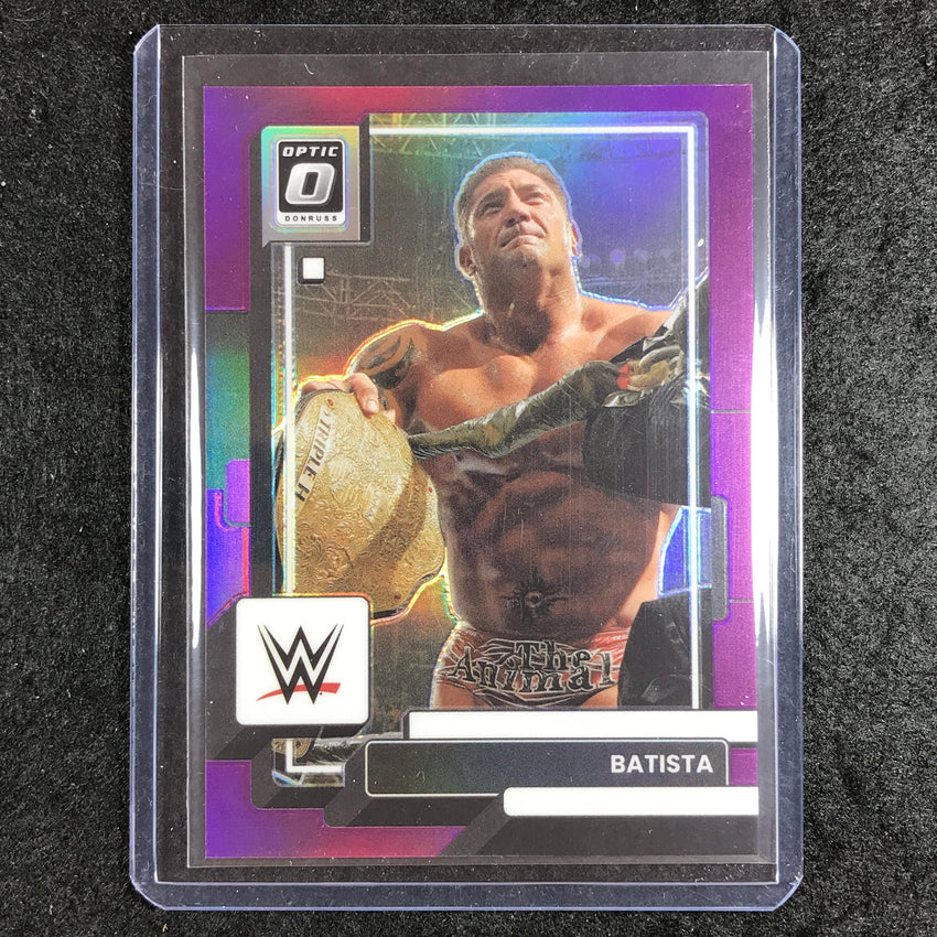 2023 Chronicles WWE BATISTA Donruss Optic Purple 5/49