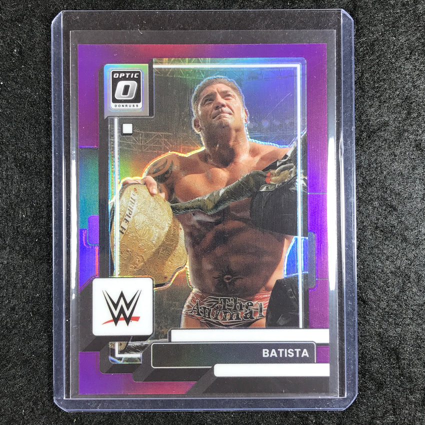 2023 Chronicles WWE BATISTA Donruss Optic Purple 38/49