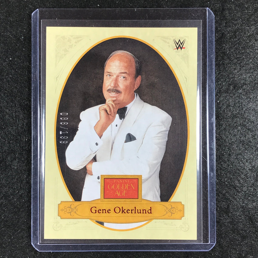 2023 Chronicles WWE GENE OKERLUND Golden Age Red 86/199 #180