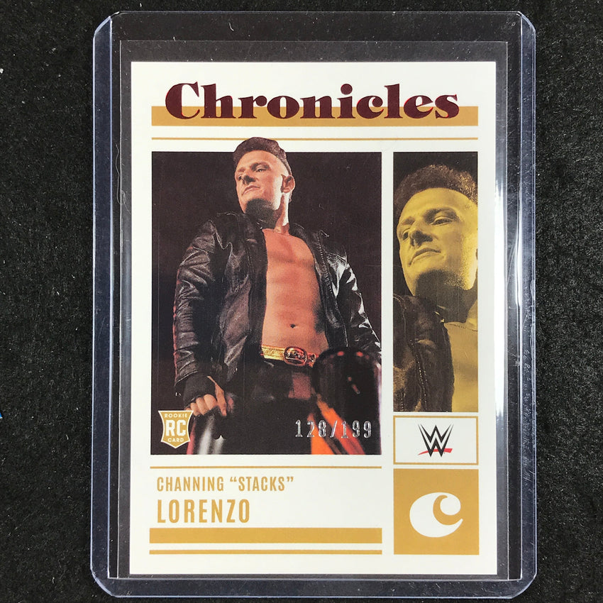 2023 Chronicles WWE CHANNING STACKS LORENZO Chronicles Rookie Red 128/199 #43