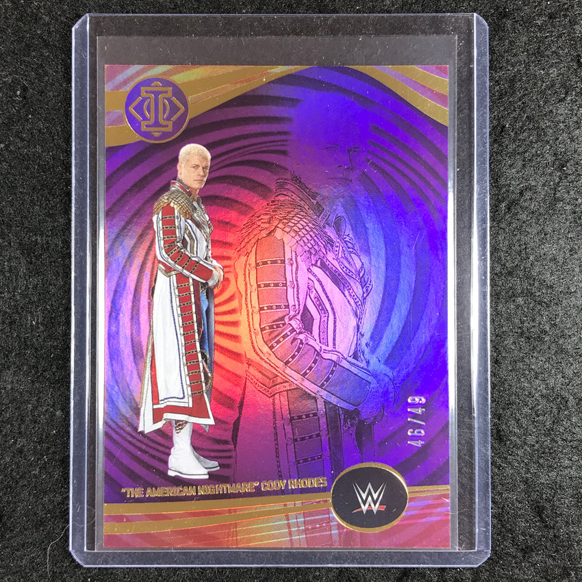 2023 Chronicles WWE THE AMERICAN NIGHTMARE CODY RHODES Illusions Purple 46/49