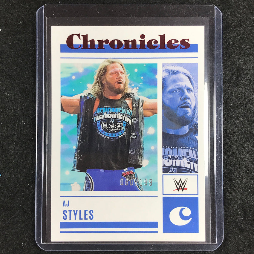 2023 Chronicles WWE AJ STYLES Chronicles Red 60/199 #54