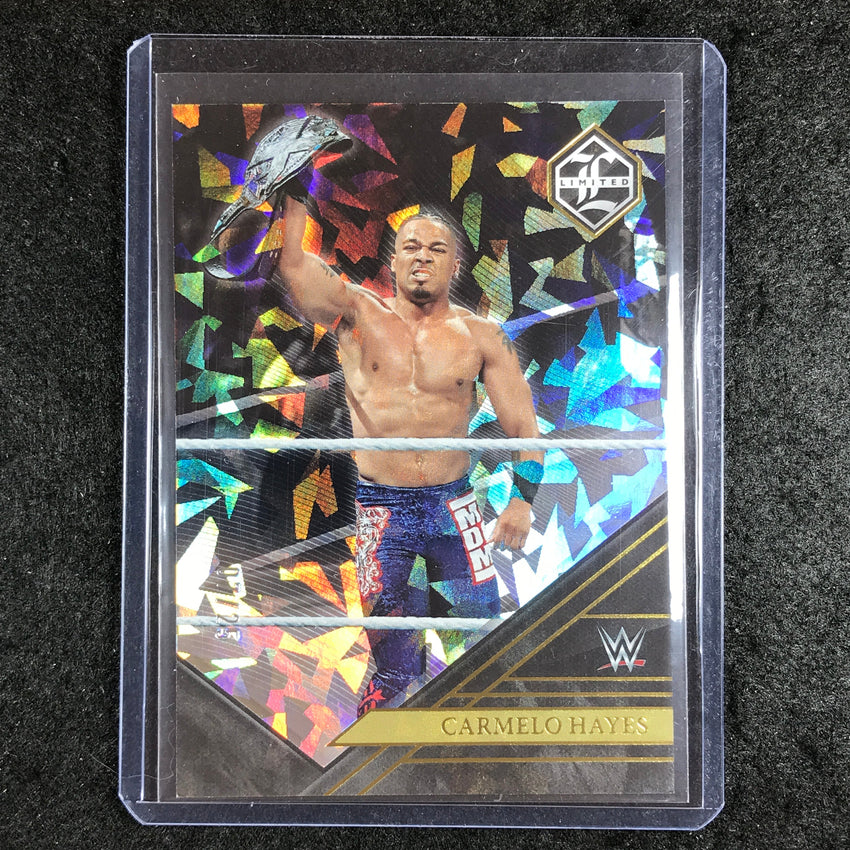 2023 Chronicles WWE CARMELO HAYES Limited Cracked Ice 7/25