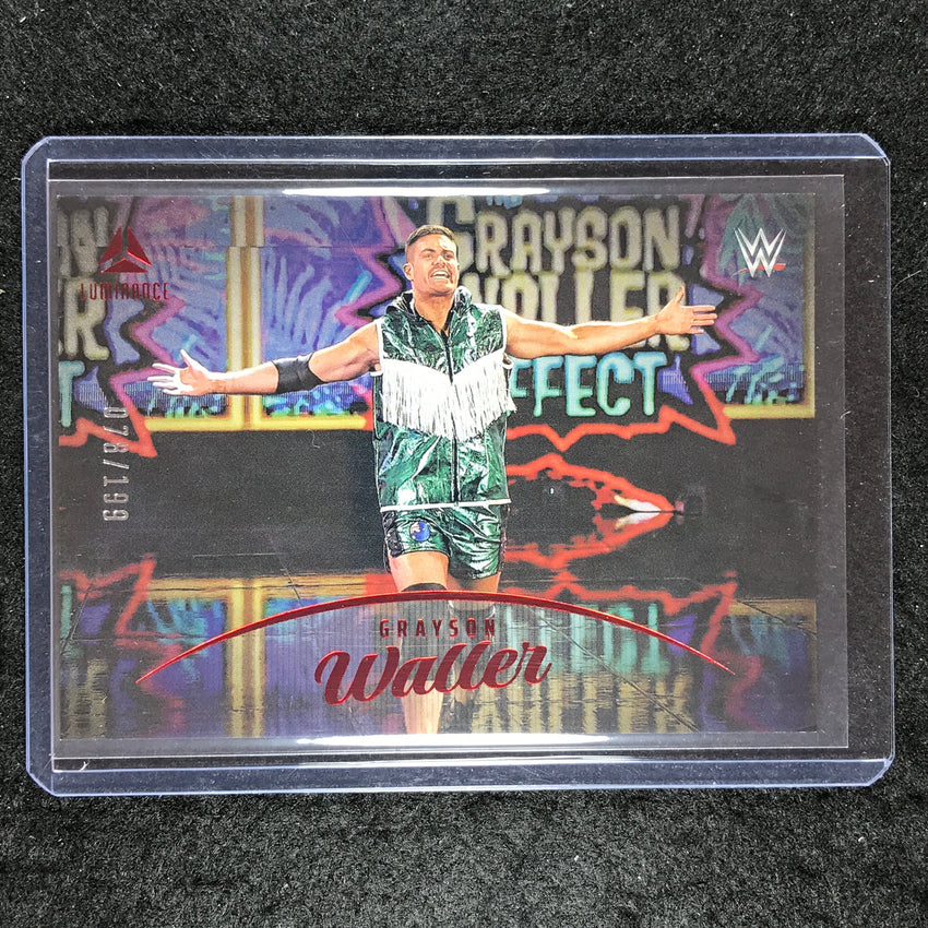 2023 Chronicles WWE GRAYSON WALLER Luminance Red 78/199 #164
