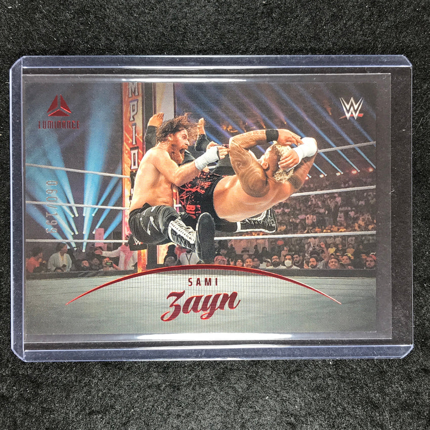 2023 Chronicles WWE SAMI ZAYN Luminance Red 60/199 #166