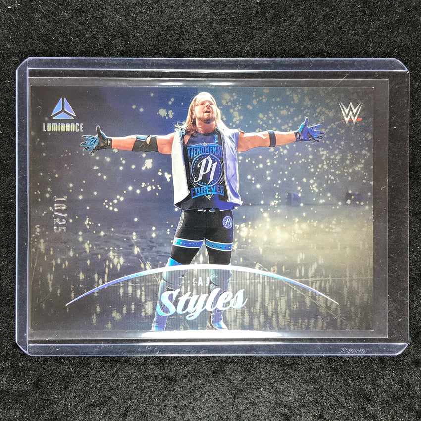 2023 Chronicles WWE AJ STYLES Luminance Holo Silver 16/25