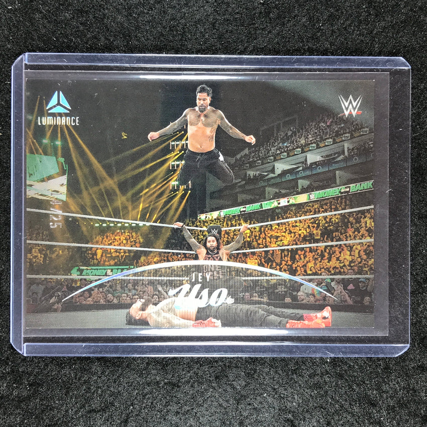 2023 Chronicles WWE JEY USO Luminance Holo Silver 14/25