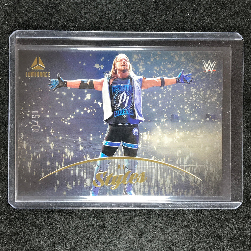 2023 Chronicles WWE AJ STYLES Luminance Gold 5/10