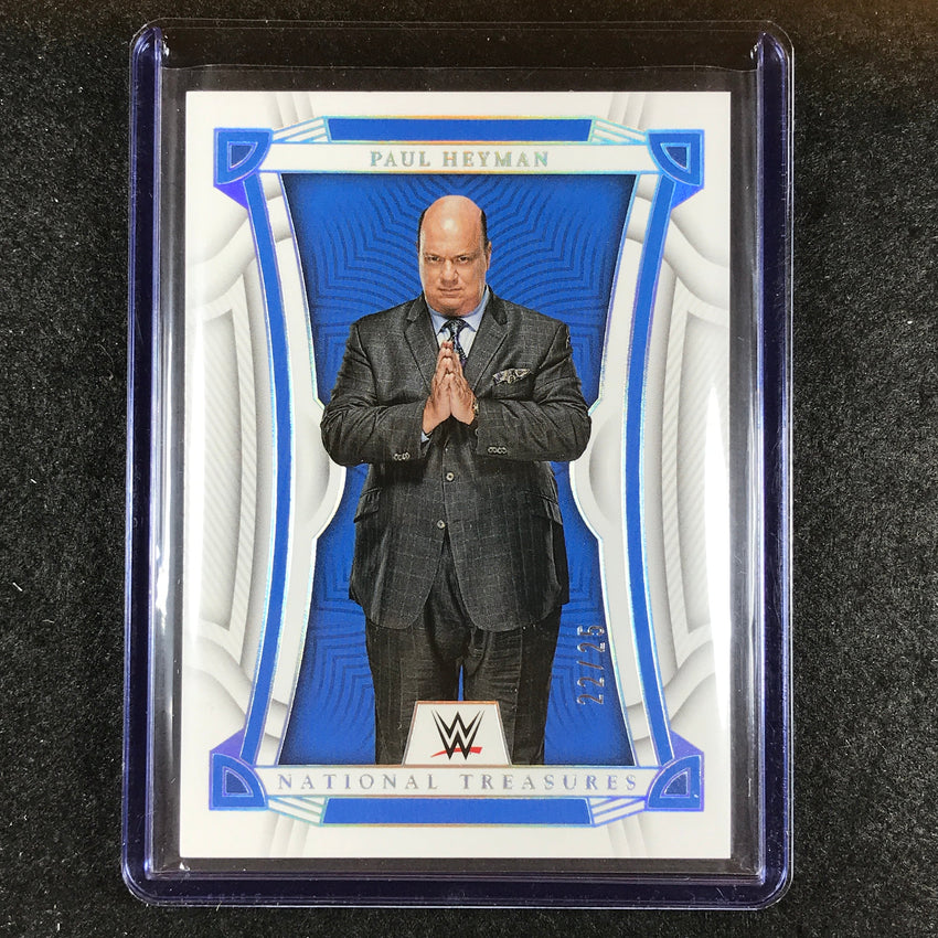 2023 Chronicles WWE PAUL HEYMAN National Treasures Holo Silver 22/25