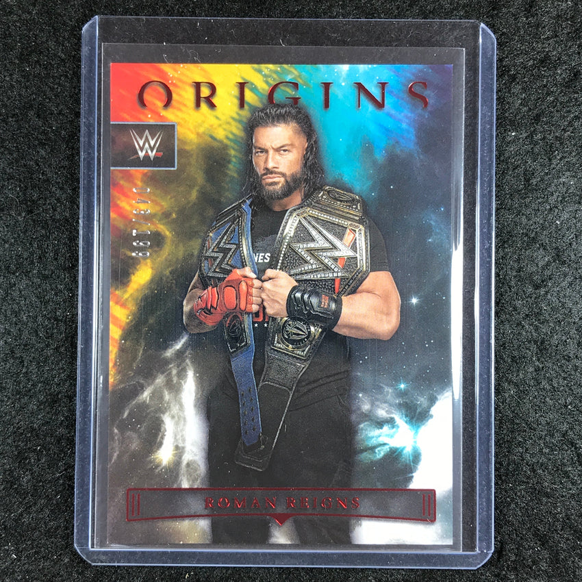 2023 Chronicles WWE ROMAN REIGNS Origins Red 43/199