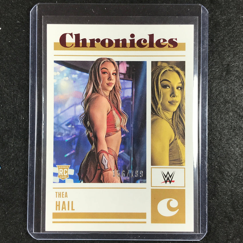 2023 Chronicles WWE THEA HAIL Chronicles Rookie Red 156/199 #61