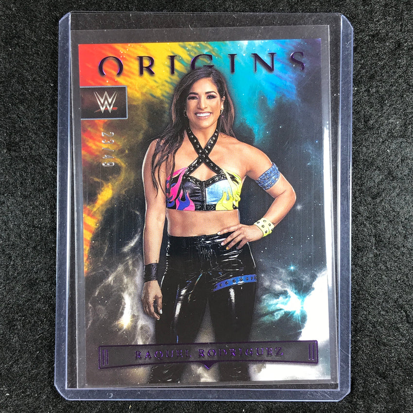 2023 Chronicles WWE RAQUEL RODRIGUEZ Origins Purple 23/49