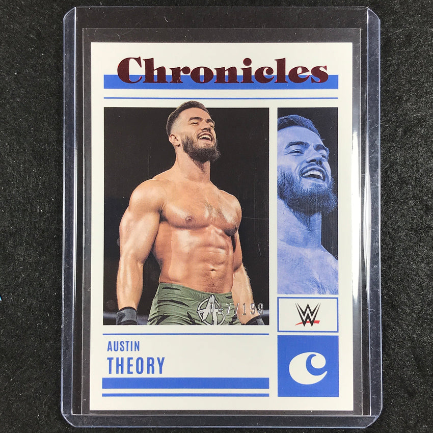 2023 Chronicles WWE AUSTIN THEORY Chronicles Red 47/199 #64