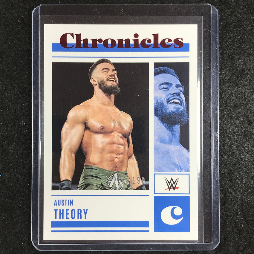 2023 Chronicles WWE AUSTIN THEORY Chronicles Red 165/199 #64