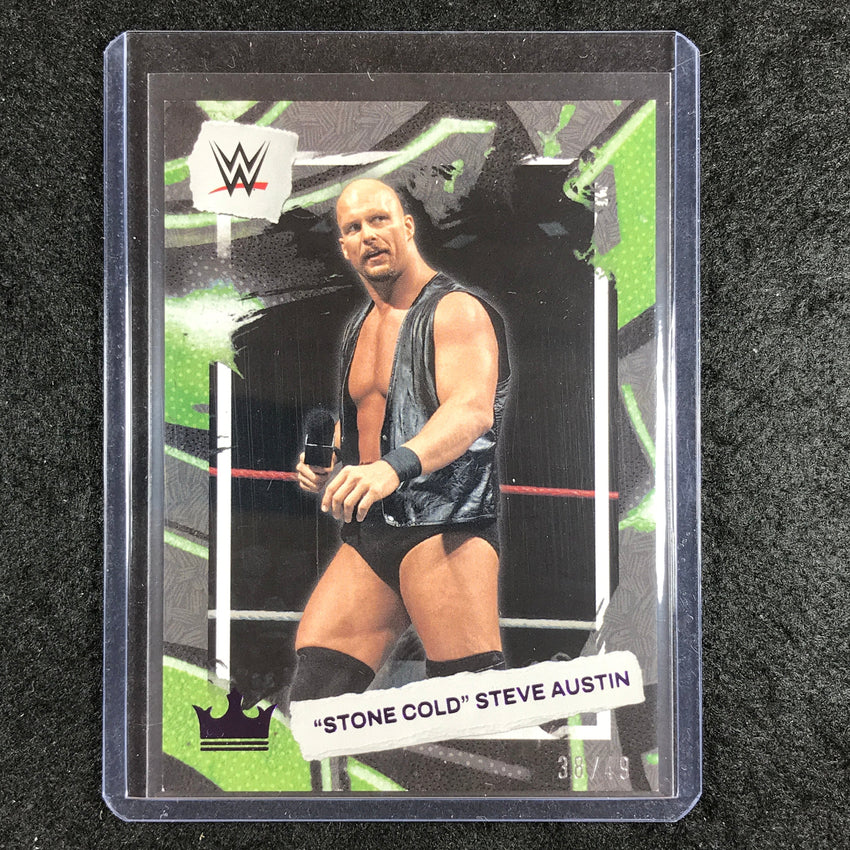 2023 Chronicles WWE STONE COLD STEVE AUSTIN Ring Royalty Purple 38/49