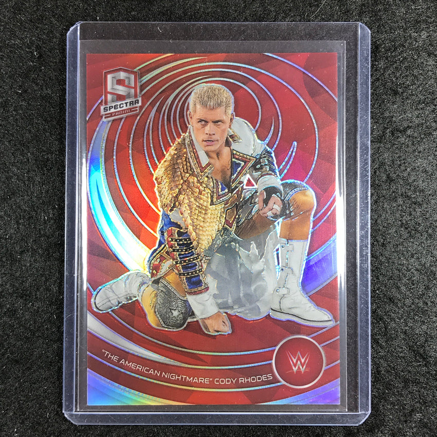 2023 Chronicles WWE THE AMERICAN NIGHTMARE CODY RHODES Spectra Red 49/199 #385