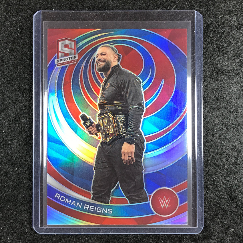 2023 Chronicles WWE ROMAN REIGNS Spectra Red 166/199 #391