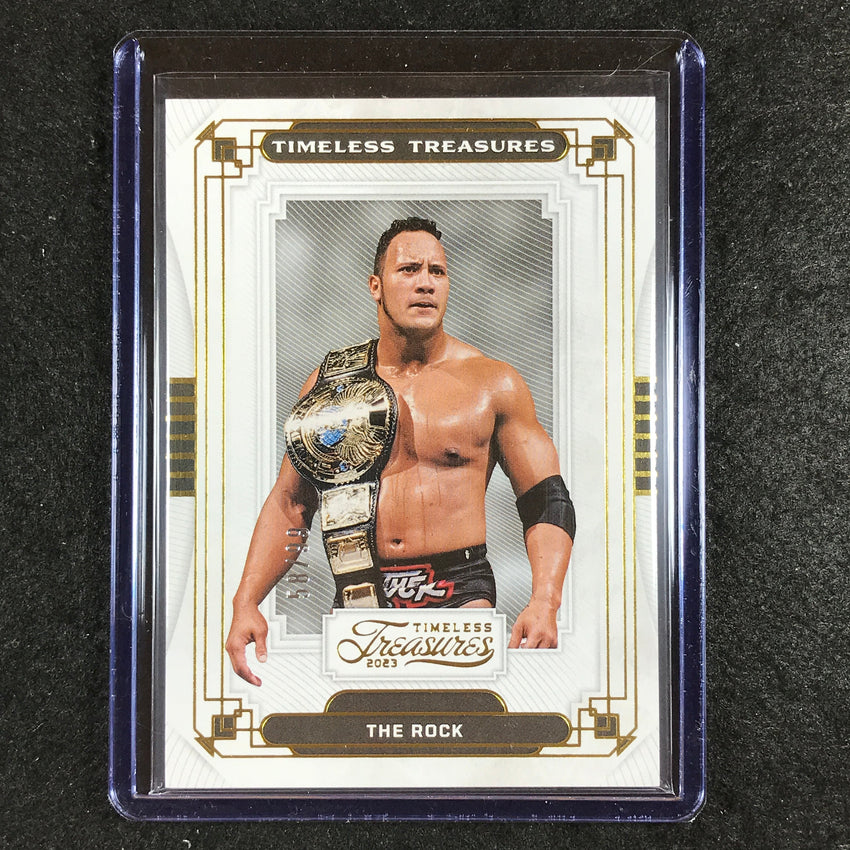 2023 Chronicles WWE THE ROCK Timeless Treasures Base 58/99 #25