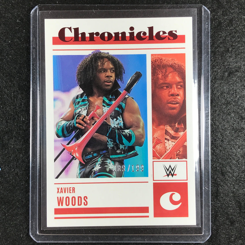 2023 Chronicles WWE XAVIER WOODS Chronicles Red 89/199 #80