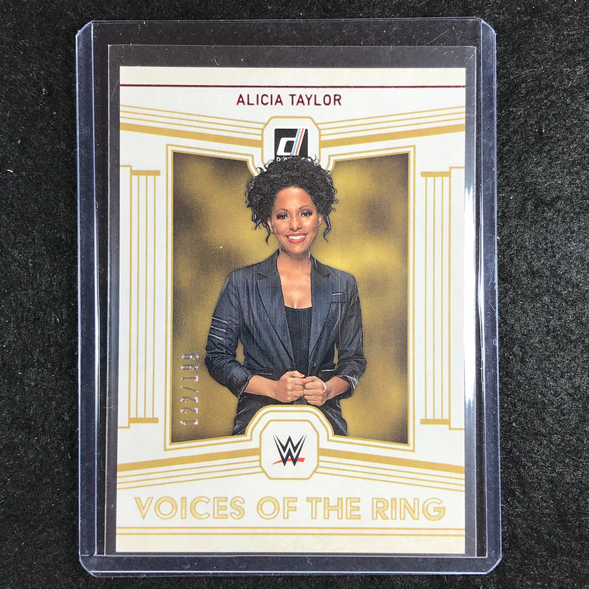 2023 Chronicles WWE ALICIA TAYLOR Voices of the Ring Red 122/199