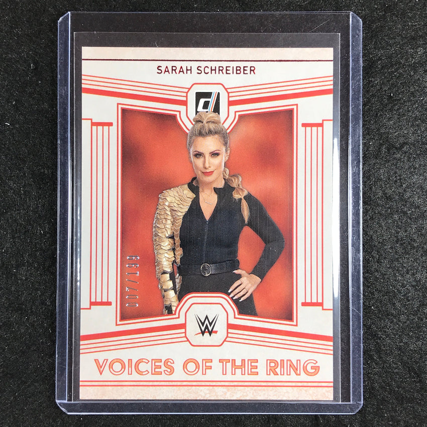 2023 Chronicles WWE SARAH SCHREIBER Voices of the Ring Red 7/199